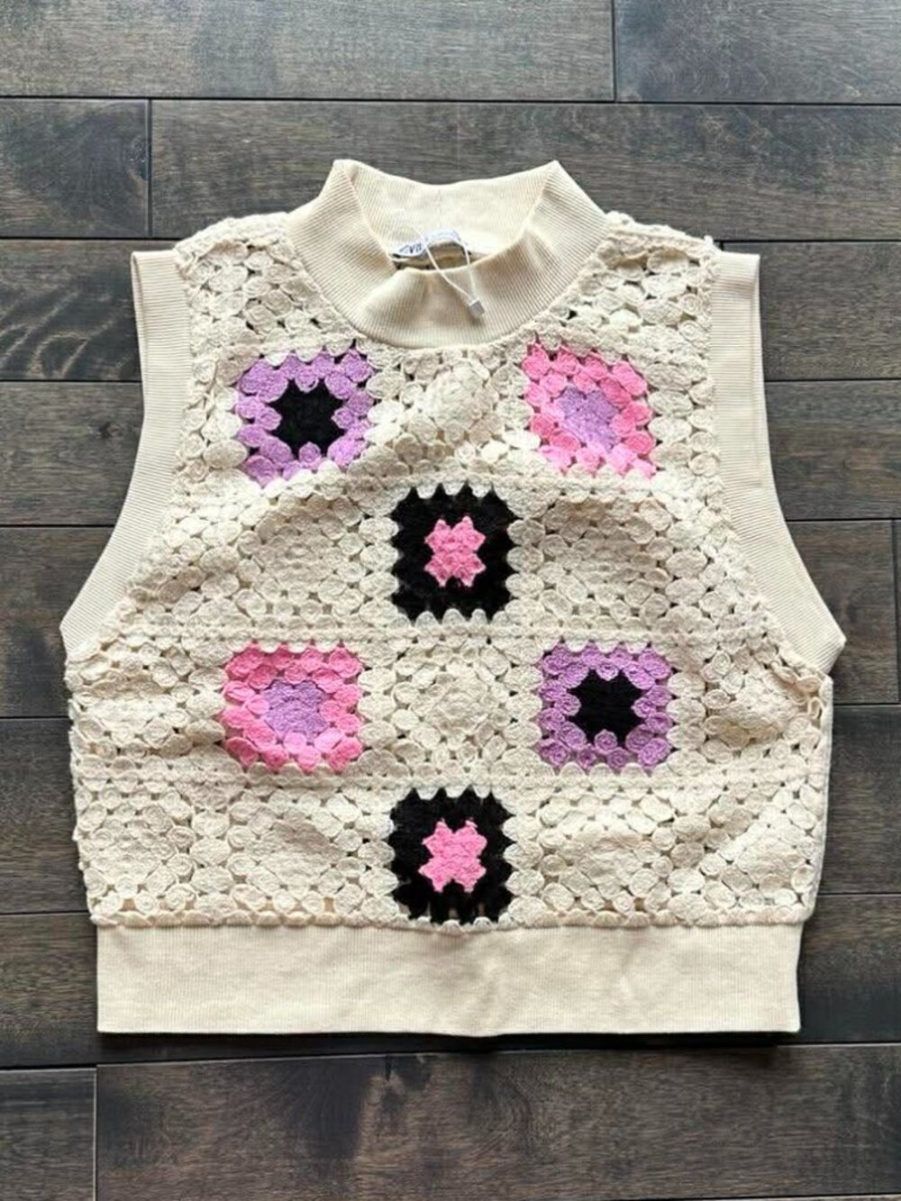 Zara Crochet Sleeveless Top - NEW